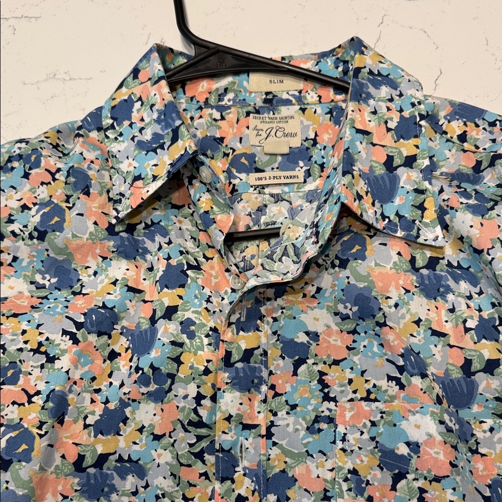 J. Crew Slim Floral Button-Up Shirt in Multi-Color